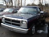 1991 Dark Spectrum Blue Metallic Dodge Ram Truck Regular Cab #61537711