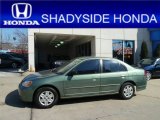 2003 Galapagos Green Honda Civic LX Sedan #61580215