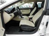 2012 Volkswagen CC Lux Plus Black/Cornsilk Beige Interior