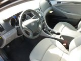 2012 Hyundai Sonata Hybrid Gray Interior