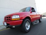 2000 Bright Red Ford Ranger XLT SuperCab 4x4 #61580863