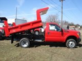 2012 Vermillion Red Ford F350 Super Duty XL Regular Cab 4x4 Dump Truck #61580153