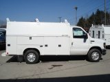 2012 Oxford White Ford E Series Cutaway E350 Commercial Utility Truck #61580144