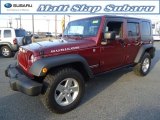 2008 Red Rock Crystal Pearl Jeep Wrangler Unlimited Rubicon 4x4 #61580492