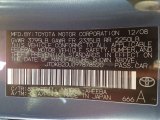 2009 Prius Color Code for Seaside Blue Pearl - Color Code: 8S2