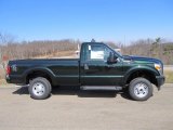 Green Gem Metallic Ford F250 Super Duty in 2012