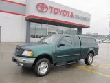 2000 Amazon Green Metallic Ford F150 XLT Extended Cab 4x4 #61646190