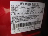 2010 Edge Color Code for Red Candy Metallic - Color Code: U6