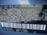 2010 RAV4 Color Code for Pacific Blue Metallic - Color Code: 8R3