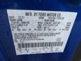 2012 F150 Color Code for Blue Flame Metallic - Color Code: SZ