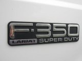2002 Ford F350 Super Duty Lariat Crew Cab Dually Marks and Logos