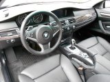 2009 BMW 5 Series 535i Sedan Black Interior