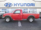 Bright Red Ford Ranger in 2000