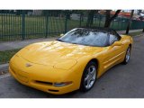 2003 Millenium Yellow Chevrolet Corvette Convertible #61702064