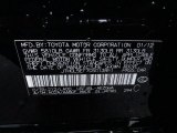 2012 LS Color Code for Obsidian Black - Color Code: 212
