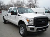 2012 Ford F350 Super Duty XL Crew Cab 4x4 Utility Truck Front 3/4 View