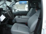 2012 Ford F350 Super Duty XL Crew Cab 4x4 Utility Truck Steel Interior
