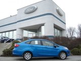 2012 Blue Candy Metallic Ford Fiesta SE Sedan #61761155