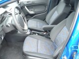 2012 Ford Fiesta SE Sedan Charcoal Black/Blue Interior