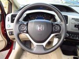 2012 Honda Civic LX Sedan Steering Wheel