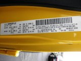 2008 Wrangler Unlimited Color Code for Detonator Yellow - Color Code: PYB