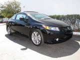 2012 Crystal Black Pearl Honda Civic Si Coupe #61761078