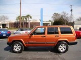 Amber Fire Pearl Jeep Cherokee in 2001
