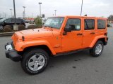 2012 Crush Orange Jeep Wrangler Unlimited Sahara 4x4 #61761736