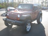 2007 Red Rock Crystal Pearl Jeep Wrangler X 4x4 #61761705