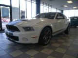 Performance White Ford Mustang in 2012