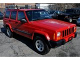 2001 Flame Red Jeep Cherokee Sport 4x4 #61833486