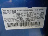 1996 RAV4 Color Code for Confetti Blue Metallic - Color Code: 8K4