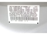 2007 Odyssey Color Code for Silver Pearl Metallic - Color Code: NH678M
