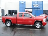 2010 Victory Red Chevrolet Silverado 1500 LT Extended Cab 4x4 #61833230