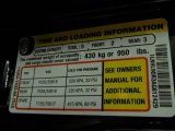 2010 Lincoln MKS FWD Info Tag