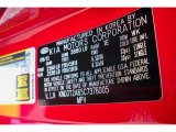 2012 Soul Color Code for Molten Red - Color Code: 1E