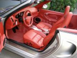 2004 Porsche 911 Turbo Cabriolet Boxster Red Interior