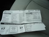 2011 Buick LaCrosse CXS Window Sticker