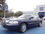 Dark Blue Pearl Metallic Lincoln Town Car in 2009