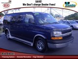 2003 Indigo Blue Metallic Chevrolet Express 1500 LS Passenger Conversion Van #61908595