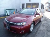 2010 Camellia Red Pearl Subaru Impreza 2.5i Premium Sedan #61908569