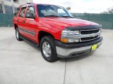 2002 Victory Red Chevrolet Tahoe LS #61908176
