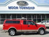 2007 Bright Red Ford F150 Lariat SuperCab 4x4 #61908127