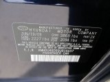 2009 Elantra Color Code for Regatta Blue - Color Code: 2X