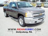 2012 Mocha Steel Metallic Chevrolet Silverado 1500 LT Extended Cab 4x4 #61966804