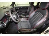 2012 Mini Cooper S Clubman Hampton Package Black Lounge Leather/Damson Red Piping Interior