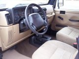 2001 Jeep Wrangler SE 4x4 Camel Interior