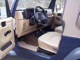 2001 Jeep Wrangler SE 4x4 Camel Interior