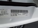 2012 300 Color Code for Bright White - Color Code: PW7