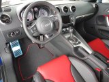 2012 Audi TT S 2.0T quattro Coupe Black/Magma Red Interior